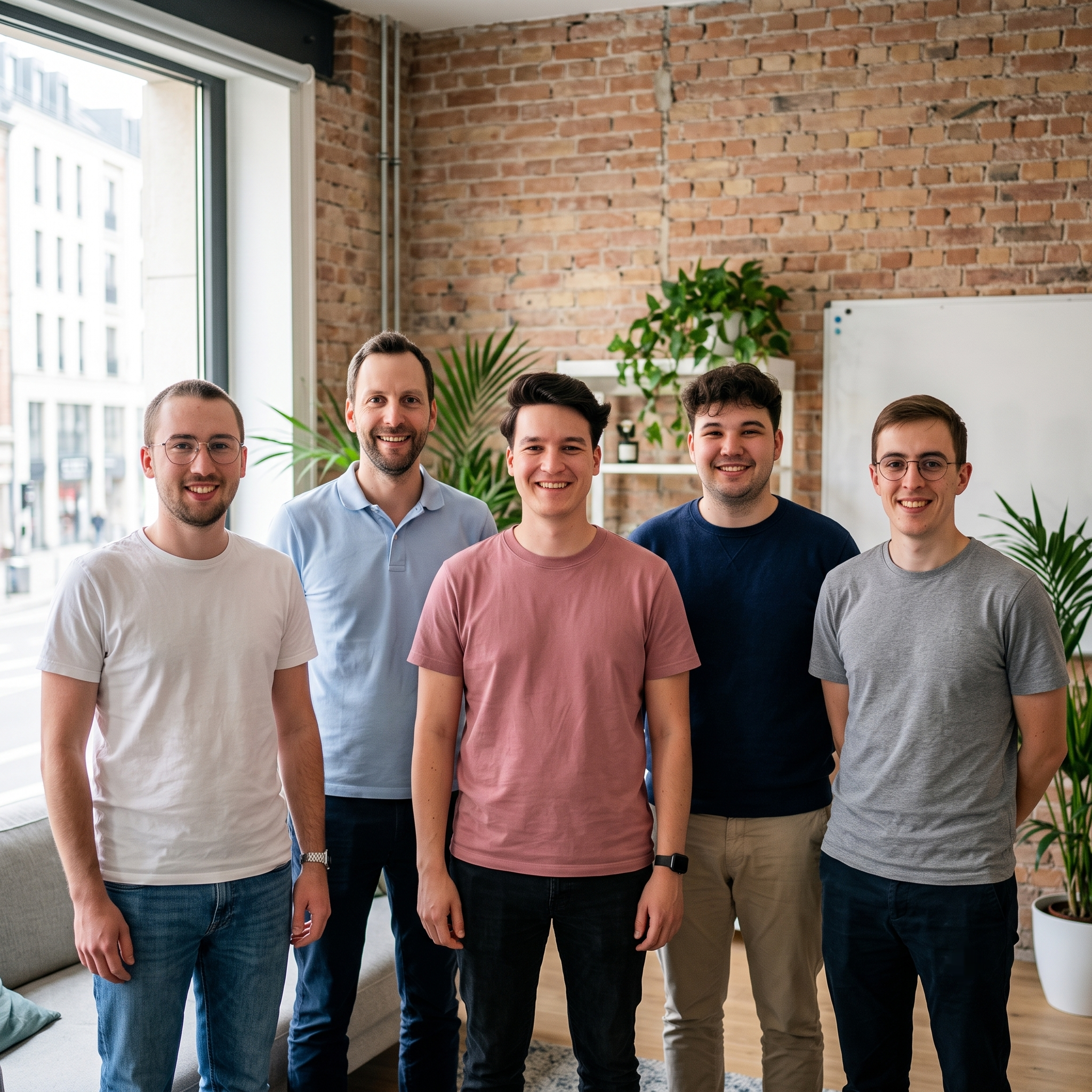 The Bunker team at work in the office